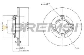 BREMSI CD6429S - DISCOS DE FRENO KIA, MAZDA