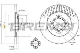 BREMSI CD6430V - DISCOS DE FRENO MAZDA