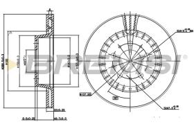BREMSI CD6434V - DISCOS DE FRENO VOLVO