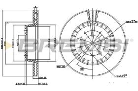 BREMSI CD6434V - DISCOS DE FRENO VOLVO