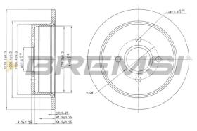 BREMSI CD6435S - DISCOS DE FRENO FORD