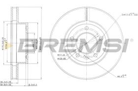 BREMSI CD6440V - DISCOS DE FRENO DAIMLER, JAGUAR