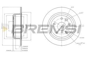 BREMSI CD6441S - DISCOS DE FRENO DAIMLER, JAGUAR, DAEWOO, DODGE