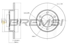 BREMSI CD6444S - DISCOS DE FRENO TOYOTA