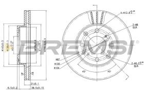 BREMSI CD6447V - DISCOS DE FRENO HONDA