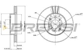 BREMSI CD6448V - DISCOS DE FRENO HONDA