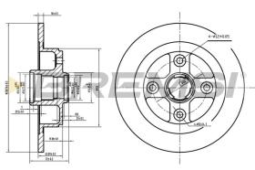 BREMSI CD6449S - DISCOS DE FRENO HONDA