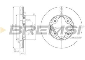 BREMSI CD6450V - DISCOS DE FRENO ROVER, HONDA