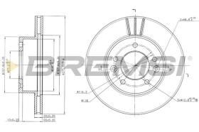 BREMSI CD6455V - DISCOS DE FRENO MAZDA