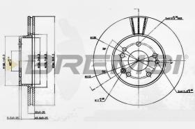 BREMSI CD6457V - DISCOS DE FRENO MERCEDES-BENZ