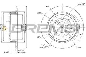 BREMSI CD6468S - DISCOS DE FRENO HONDA, ROVER, MG, LOTUS