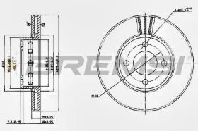 BREMSI CD6471V - DISCOS DE FRENO AUDI