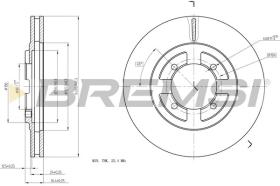 BREMSI CD6472V - DISCOS DE FRENO MITSUBISHI