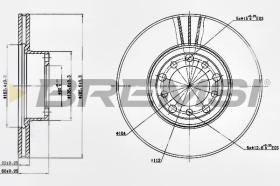 BREMSI CD6476V - DISCOS DE FRENO MERCEDES-BENZ, JEEP