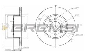 BREMSI CD6478S - DISCOS DE FRENO RENAULT