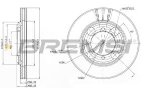 BREMSI CD6482V - DISCOS DE FRENO HYUNDAI