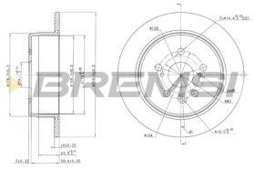 BREMSI CD6486S - DISCOS DE FRENO TOYOTA