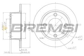 BREMSI CD6490S - DISCOS DE FRENO CITROEN