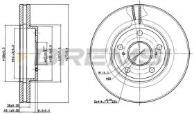 BREMSI CD6501V - DISCOS DE FRENO MERCEDES-BENZ, TOYOTA, LEXUS