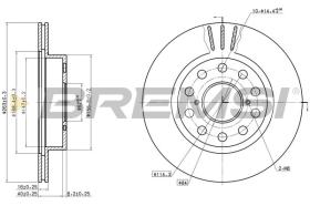 BREMSI CD6506V - DISCOS DE FRENO TOYOTA