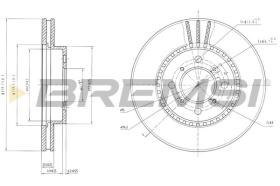 BREMSI CD6511V - DISCOS DE FRENO HONDA