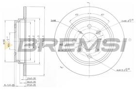 BREMSI CD6512S - DISCOS DE FRENO HONDA