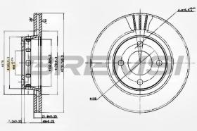 BREMSI CD6517V - DISCOS DE FRENO AUDI