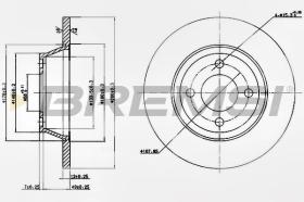 BREMSI CD6518S - DISCOS DE FRENO AUDI