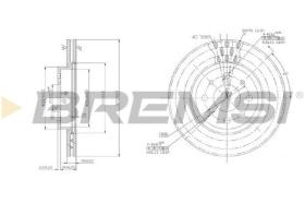 BREMSI CD6521V - DISCOS DE FRENO FIAT, ALFA ROMEO, LANCIA