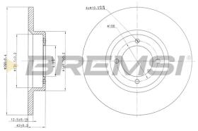 BREMSI CD6527S - DISCOS DE FRENO TOYOTA