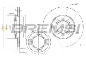 BREMSI CD6531S - DISCOS DE FRENO MAZDA