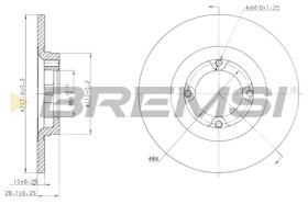 BREMSI CD6533S - DISCOS DE FRENO TOYOTA