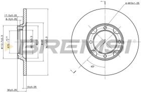 BREMSI CD6536S - DISCOS DE FRENO TOYOTA