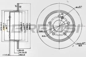 BREMSI CD6539S - DISCOS DE FRENO FIAT, MERCEDES-BENZ