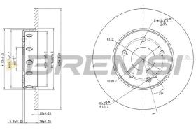 BREMSI CD6540S - DISCOS DE FRENO MERCEDES-BENZ