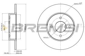 BREMSI CD6546S - DISCOS DE FRENO NISSAN