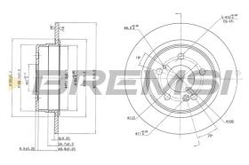 BREMSI CD6548S - DISCOS DE FRENO FIAT, MERCEDES-BENZ