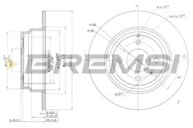 BREMSI CD6551S - DISCOS DE FRENO FIAT, VOLVO