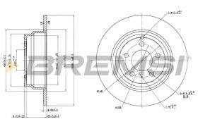 BREMSI CD6552S - DISCOS DE FRENO FIAT, VOLVO