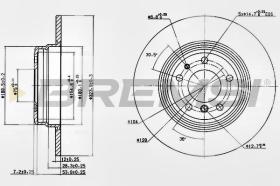 BREMSI CD6553S - DISCOS DE FRENO BMW, FIAT