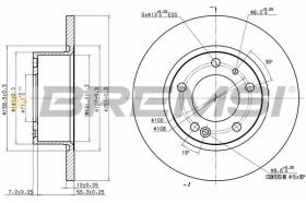 BREMSI CD6554S - DISCOS DE FRENO CITROEN