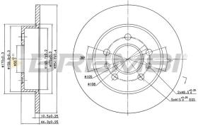 BREMSI CD6556S - DISCOS DE FRENO FIAT, RENAULT