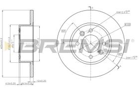 BREMSI CD6557S - DISCOS DE FRENO RENAULT