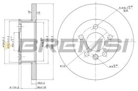 BREMSI CD6562S - DISCOS DE FRENO FIAT, VW