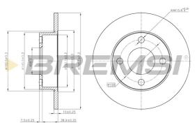 BREMSI CD6563S - DISCOS DE FRENO FIAT, AUDI