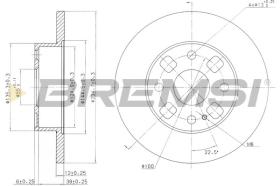 BREMSI CD6564S - DISCOS DE FRENO FIAT, MAZDA