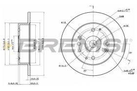 BREMSI CD6565S - DISCOS DE FRENO HONDA, ROVER