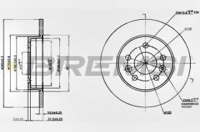 BREMSI CD6566S - DISCOS DE FRENO TOYOTA