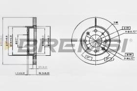 BREMSI CD6571V - DISCOS DE FRENO HONDA, ROVER