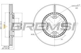 BREMSI CD6590V - DISCOS DE FRENO NISSAN